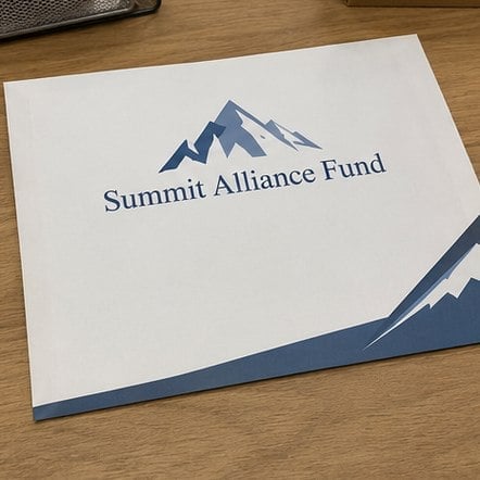 9x12 Flat Mailer Envelope printed for Summit Alliance Fund