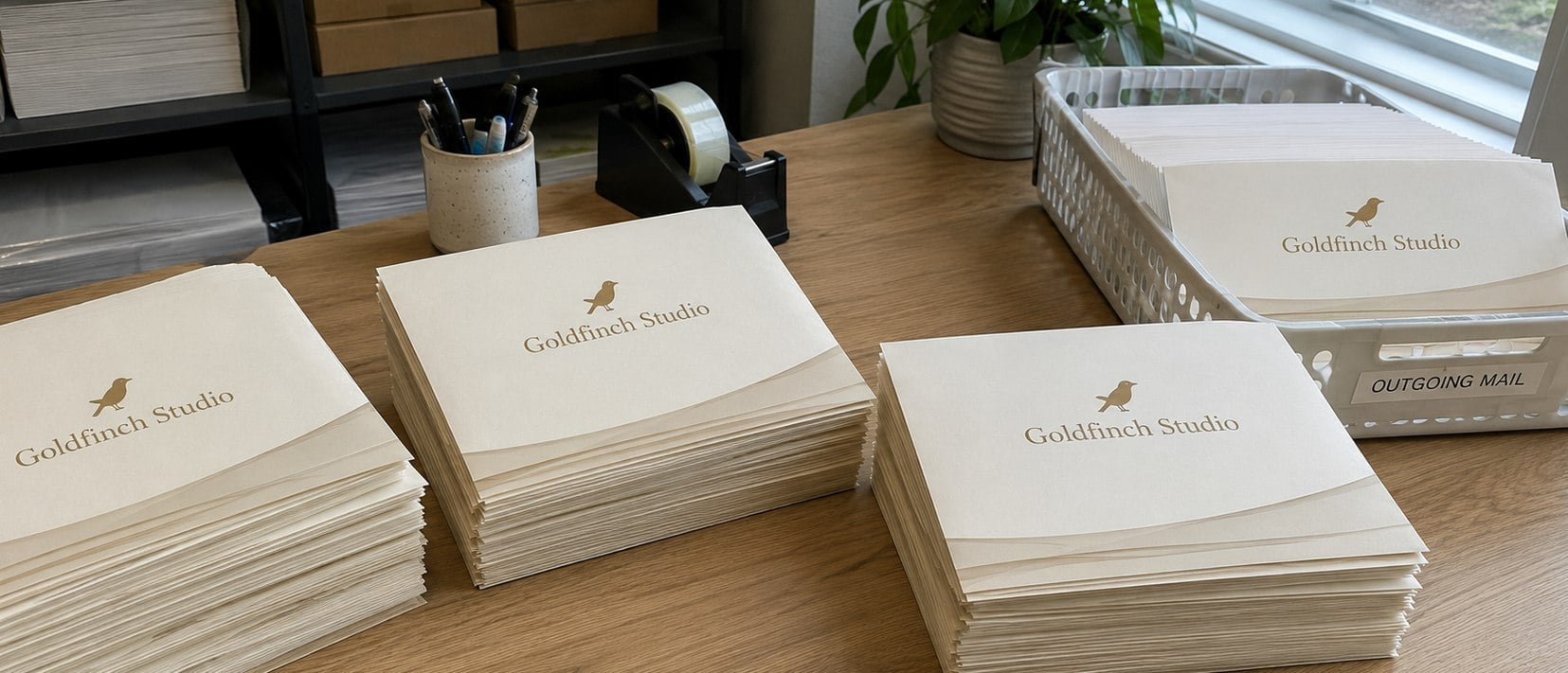 Custom printed envelope mailers with logo