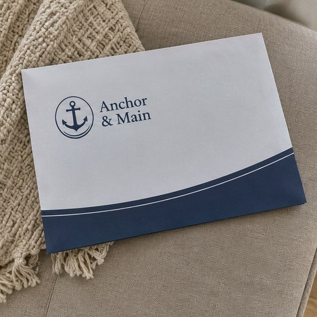 Envelope mailers with logo — customer photo